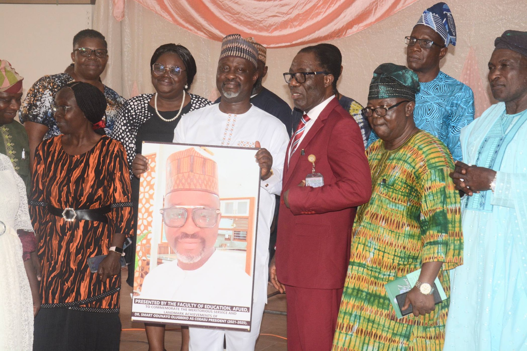 AFUED academic staff union honours Olugbeko, ex-COEASU President.
